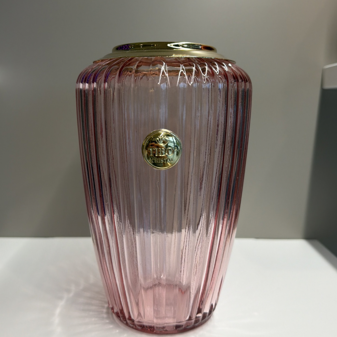 VASO VETRO ROSA