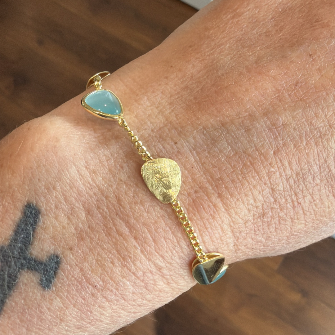 BRACCIALE PIETRE AZZURRE