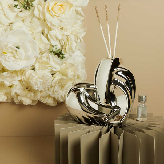 DIFFUSORE CUORE ARGENTATO