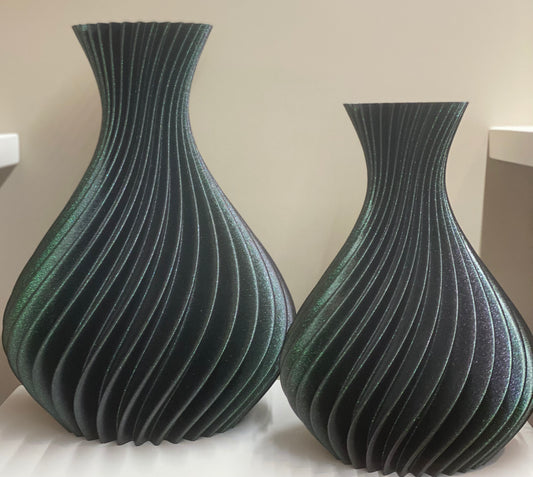 COPPIA VASO SPIRALE VERDONE