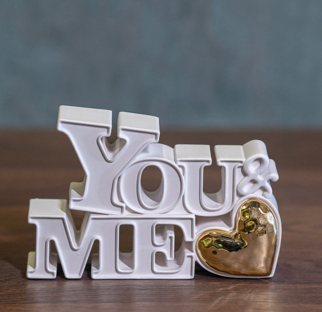 SCRITTA YOU & ME