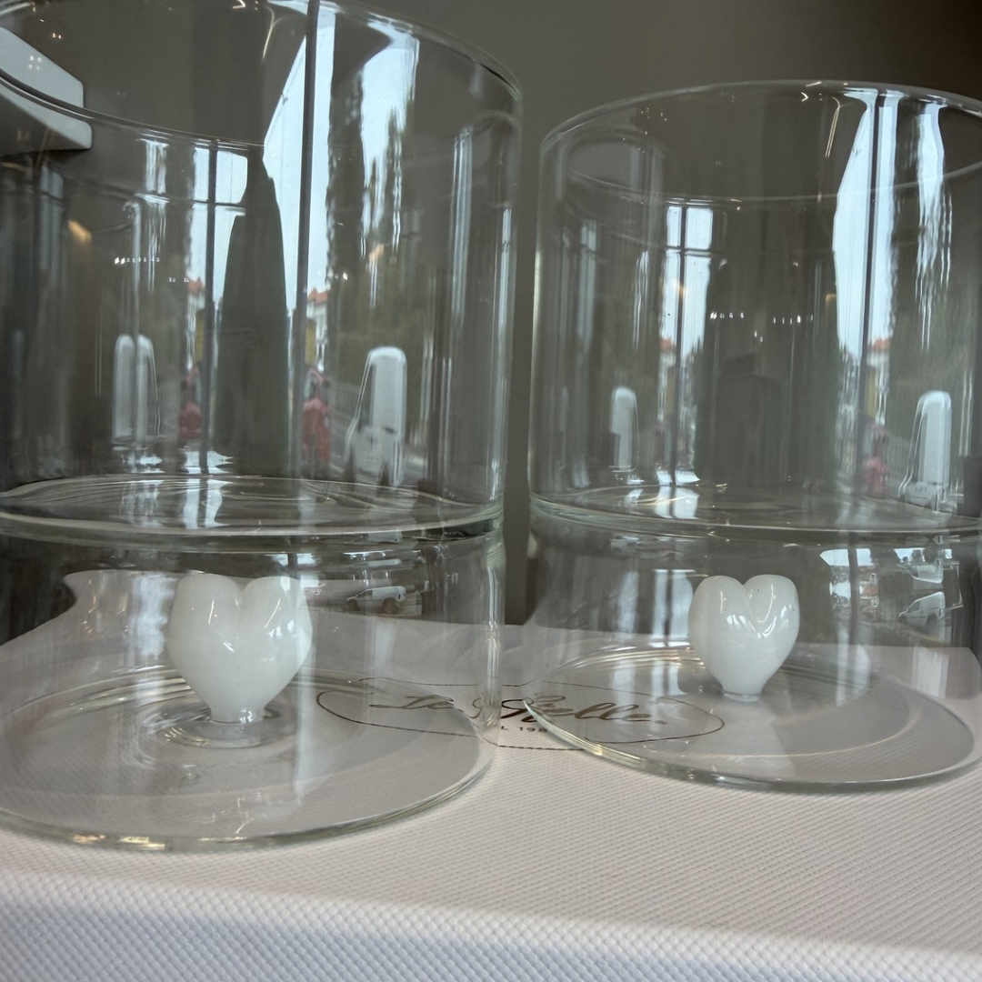SET BICCHIERI CUORE BIANCO