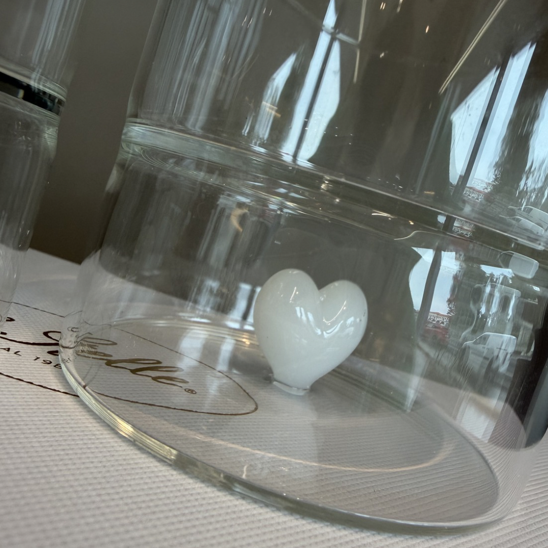 SET BICCHIERI CUORE BIANCO