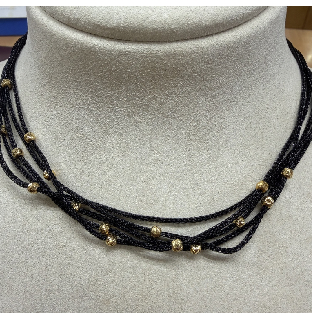 COLLANA LUREX NERA