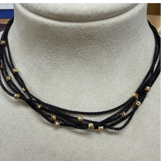 COLLANA LUREX NERA