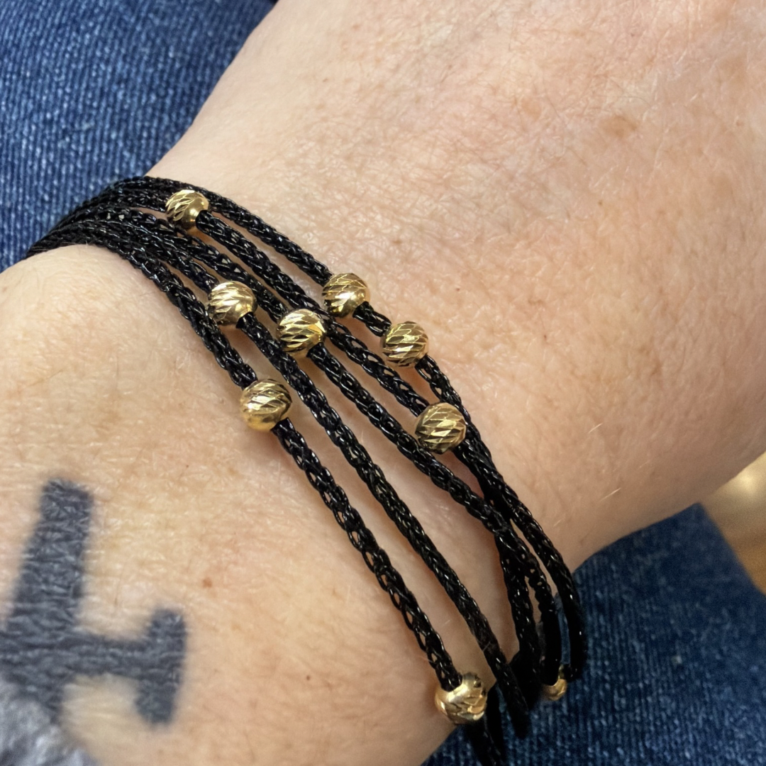 BRACCIALE LUREX NERO