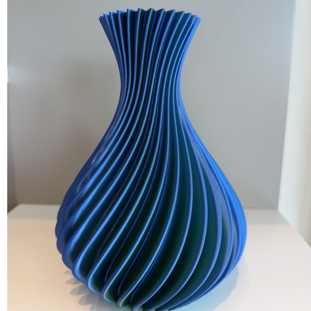 VASO SPIRALE BLU P