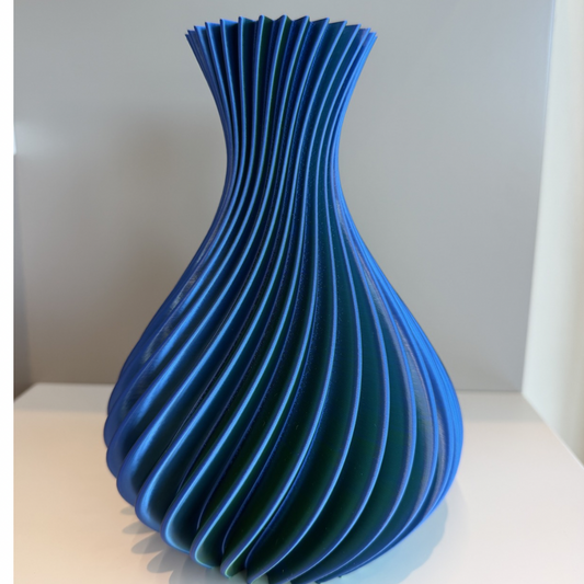 VASO SPIRALE BLU P