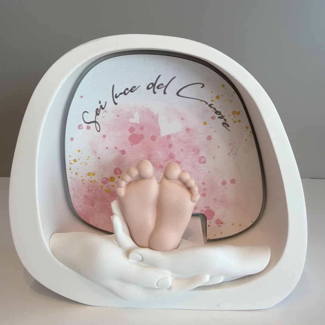 STATUINA LED PIEDI ROSA