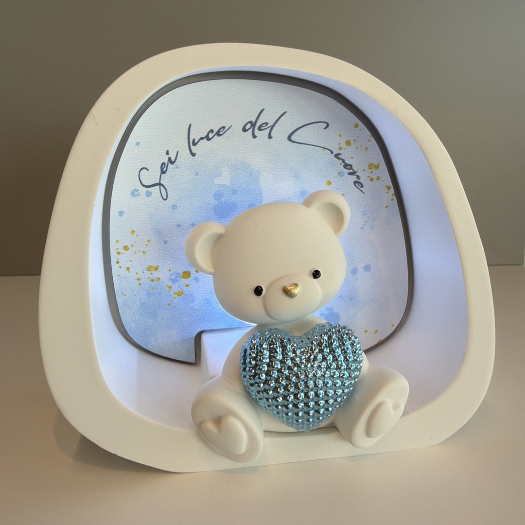STATUINA ORSO AZZ LED