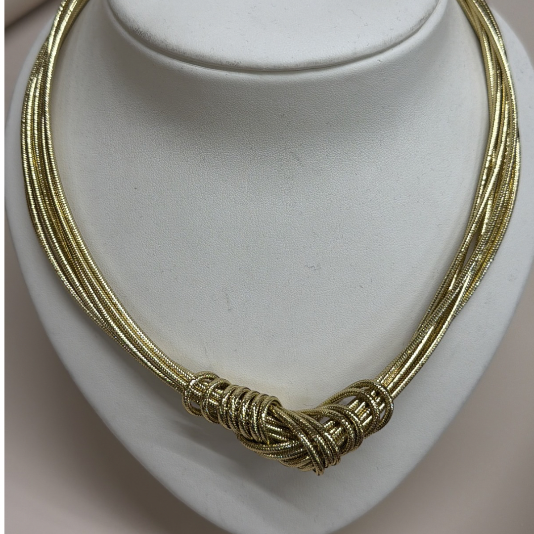 COLLANA NODO OTTONE