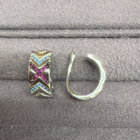 EAR CUFF VINTAGE ARGENTO