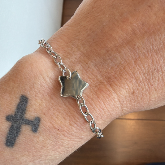 BRACCIALE STELLA CENTRALE DA INCIDERE