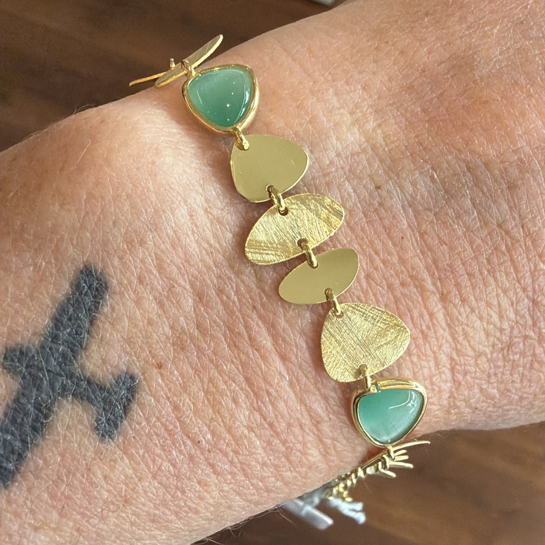 BRACCIALE PIETRE VERDI