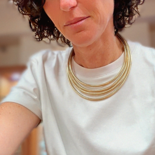 COLLANA OTTONE 4 FILI