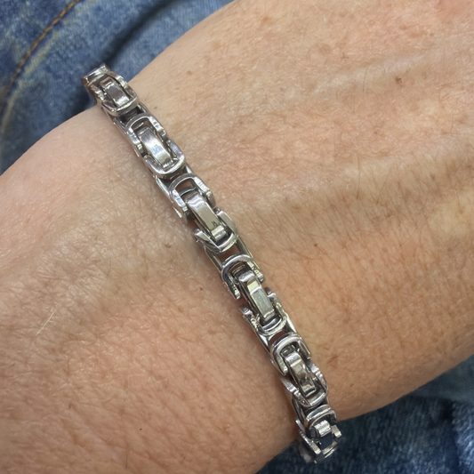 BRACCIALE ACCIAIO CATENA