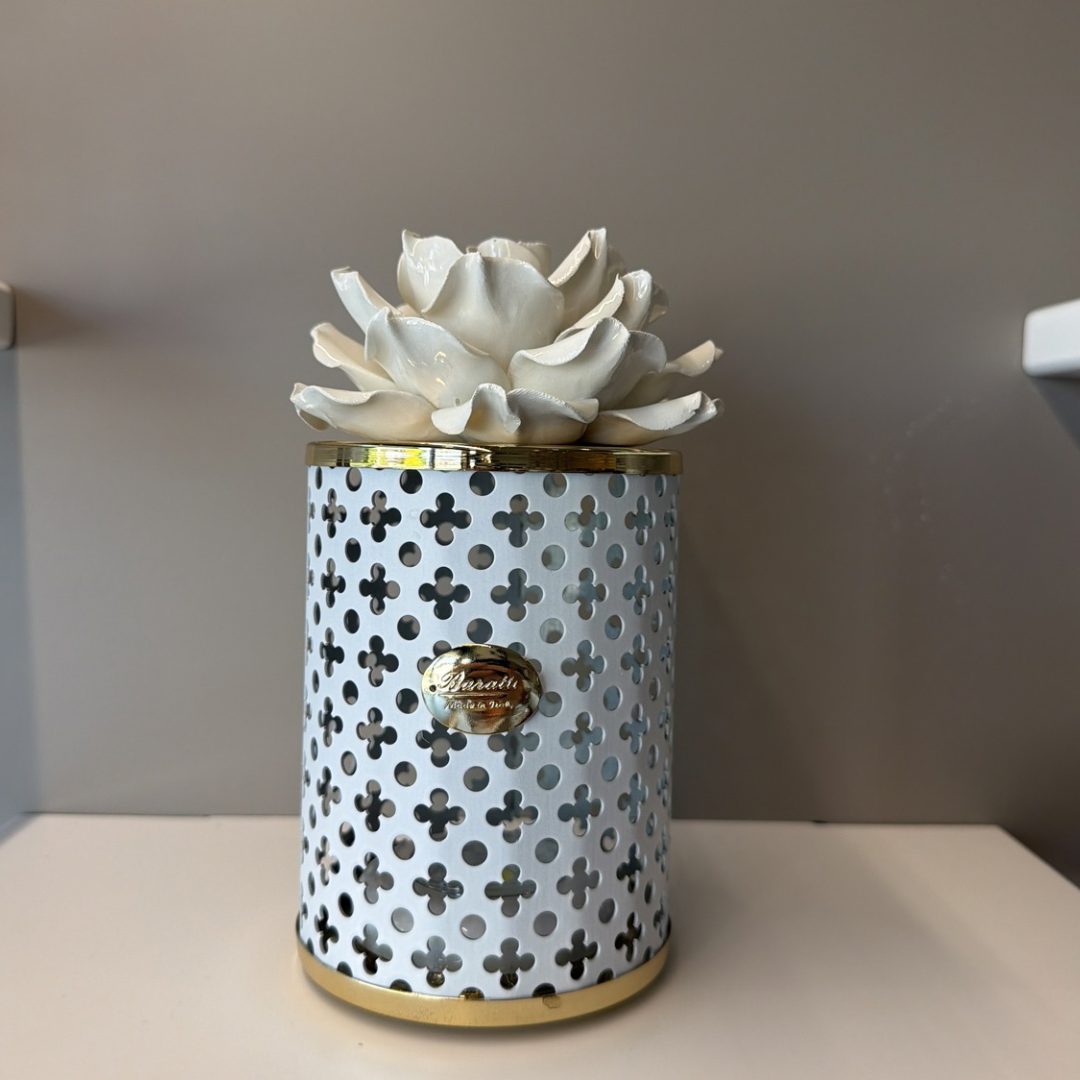 LANTERNA DUBAI FIORI AZZURRI