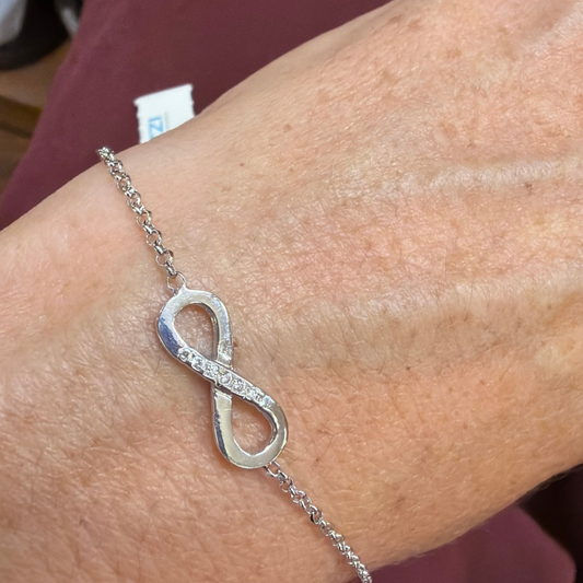 BRACCIALE INFINITO CON ZIRCONI