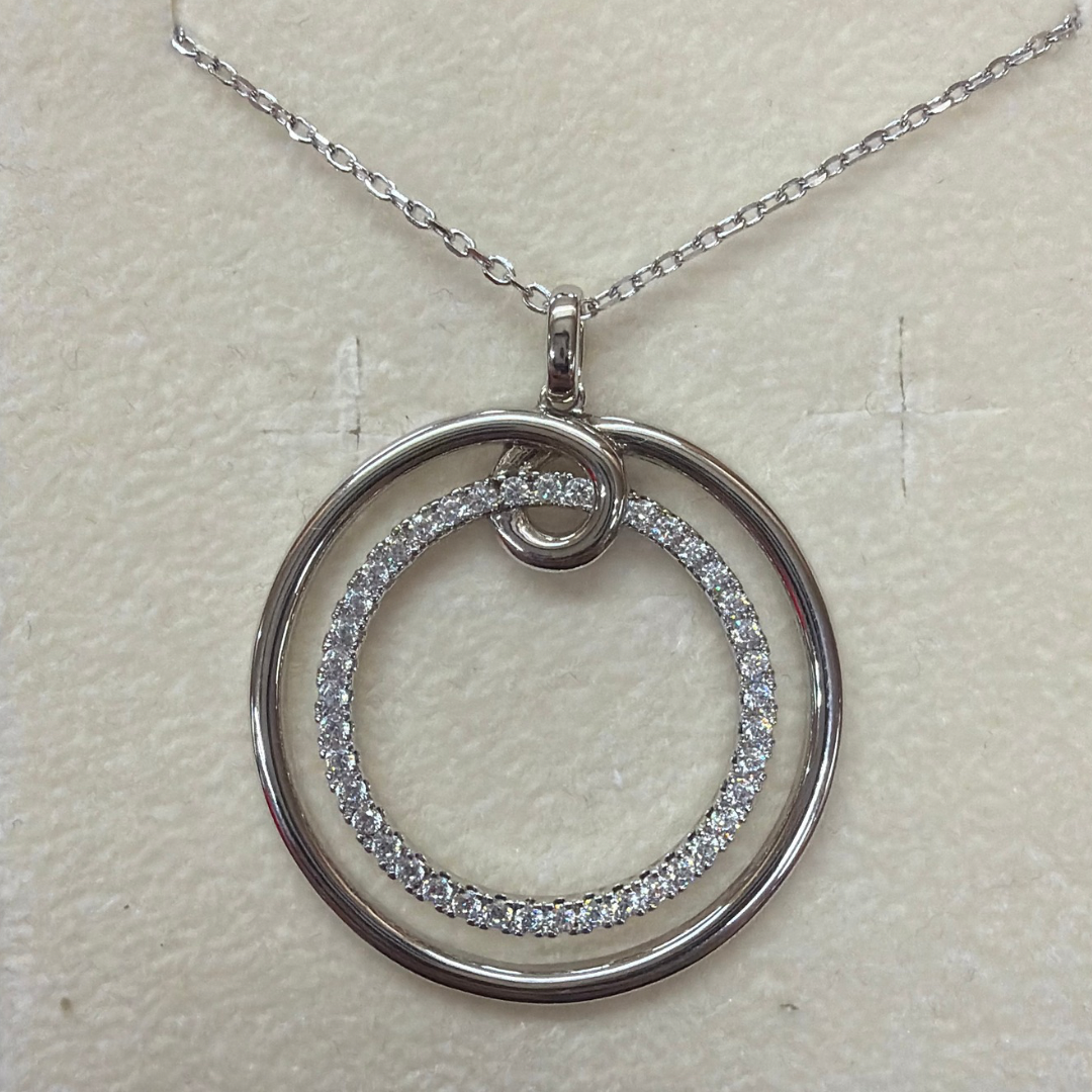 COLLANA DOPPIO CERCHIO
