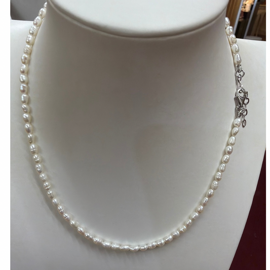 COLLANA PERLE OVALI