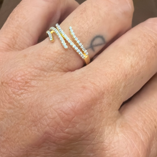 ANELLO TEEN ARGENTO DORATO