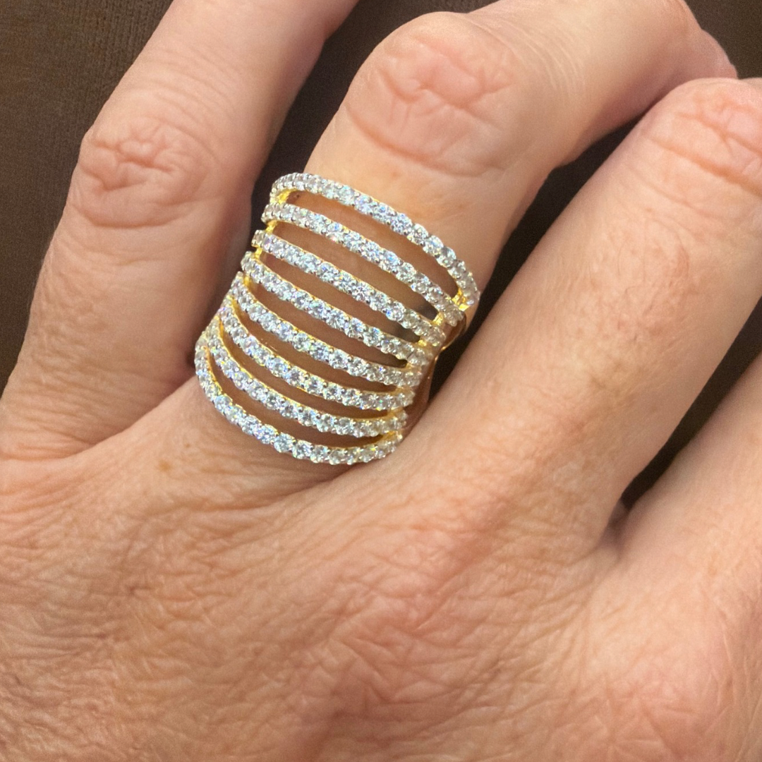 ANELLO MULTIFILO ZIRCONI G