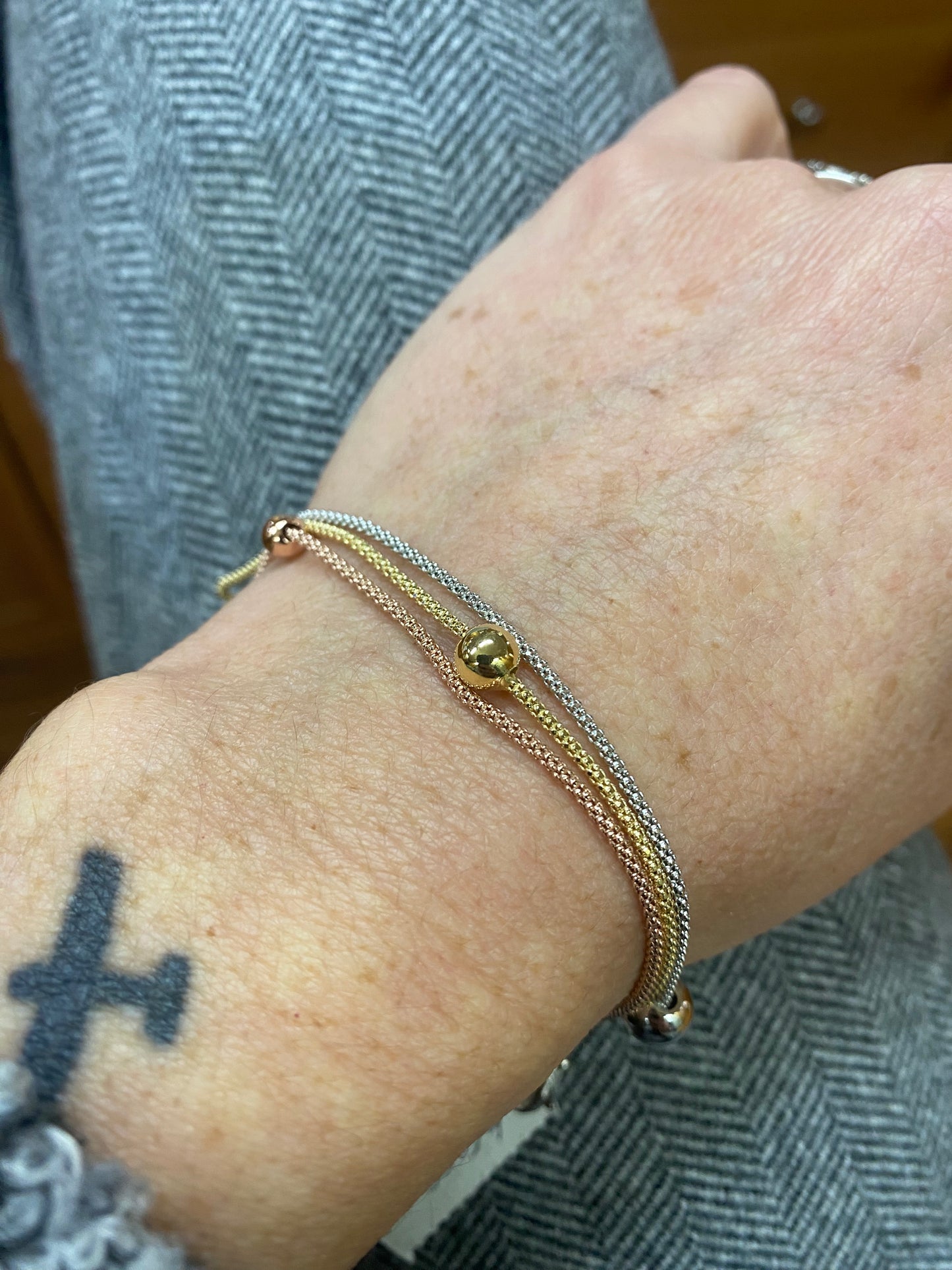 BRACCIALE TRE SFERE